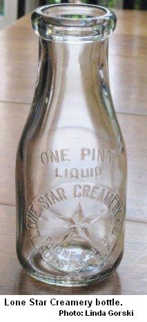 Lone Star Creamery bottle