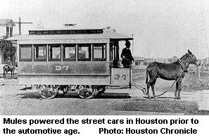 Mule drawn street car